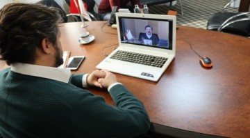 TOBB Başkanı M.Rifat HİSARCIKLIOĞLU’nun Başkanlığı’nda gerçekleştirilen video konferans toplantısı