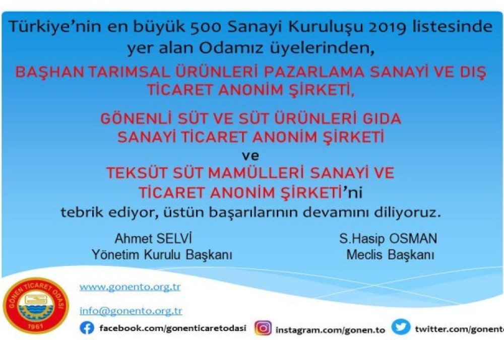 "Türkiye'nin 500 Büyük Sanayi Kuruluşu"